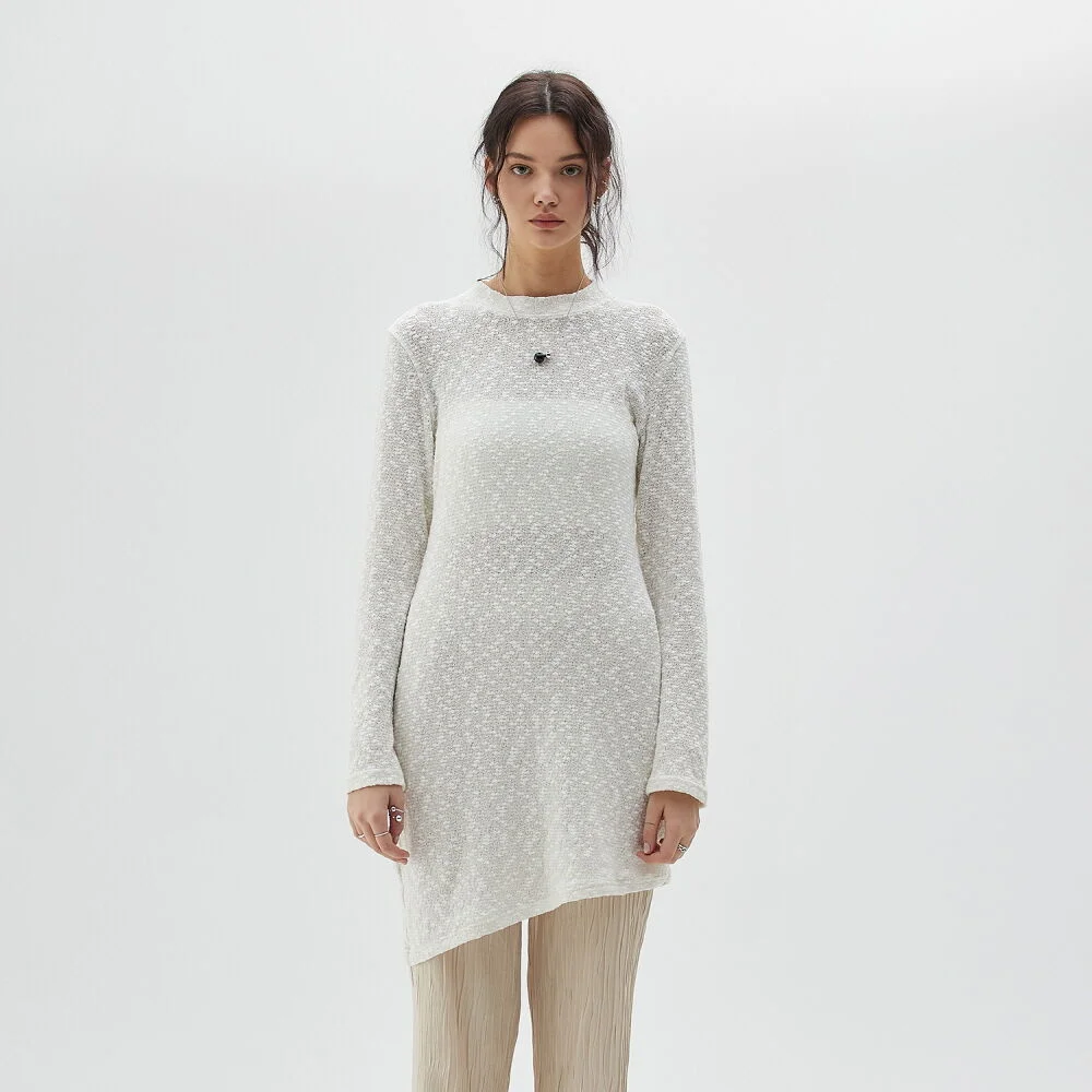 LY SLUB DRESS(IVORY)
