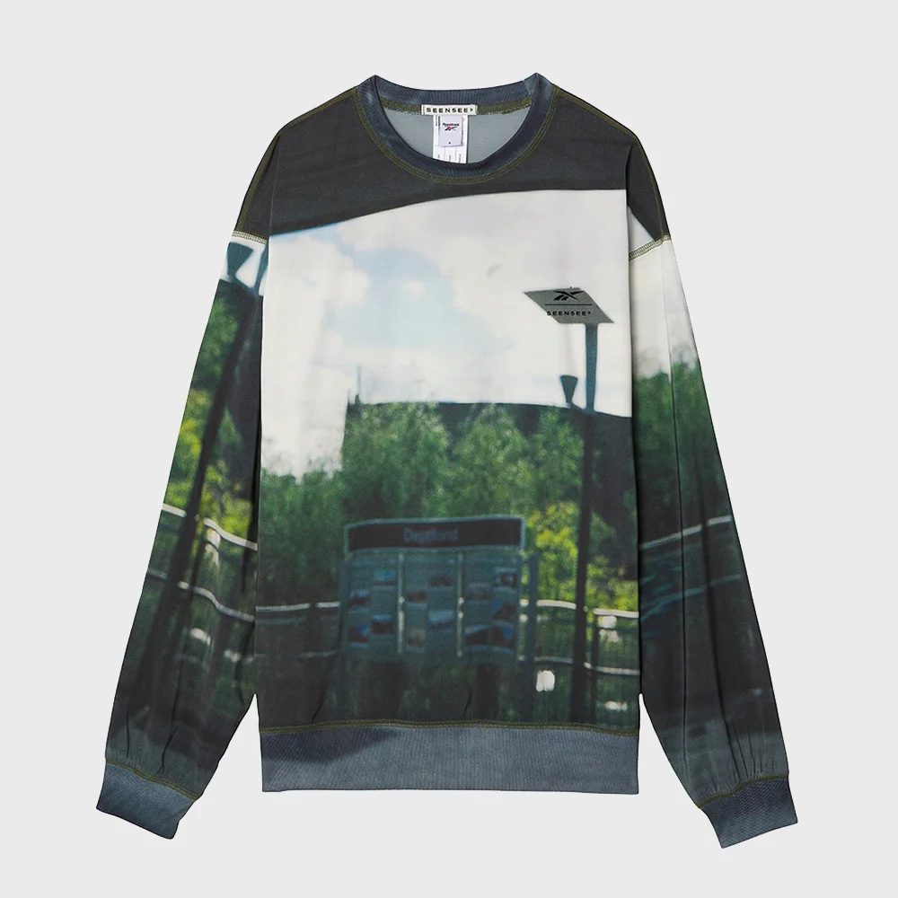REEBOK X SEEN PRINTING WOVEN CREW NECK - 地上