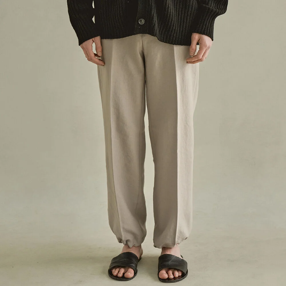 STRETCH STRING PANTS BEIGE