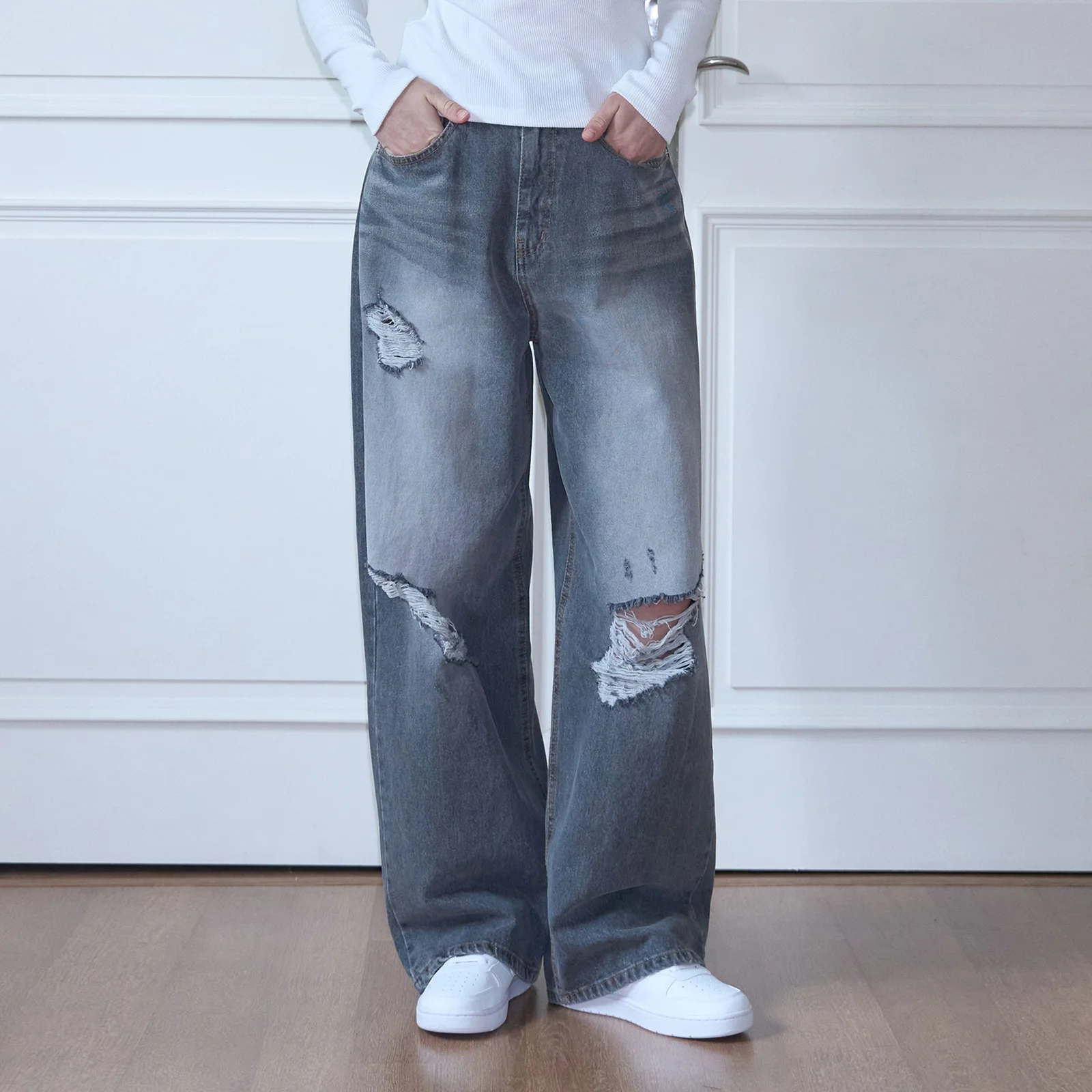 Gray Relief Denim (gray)
