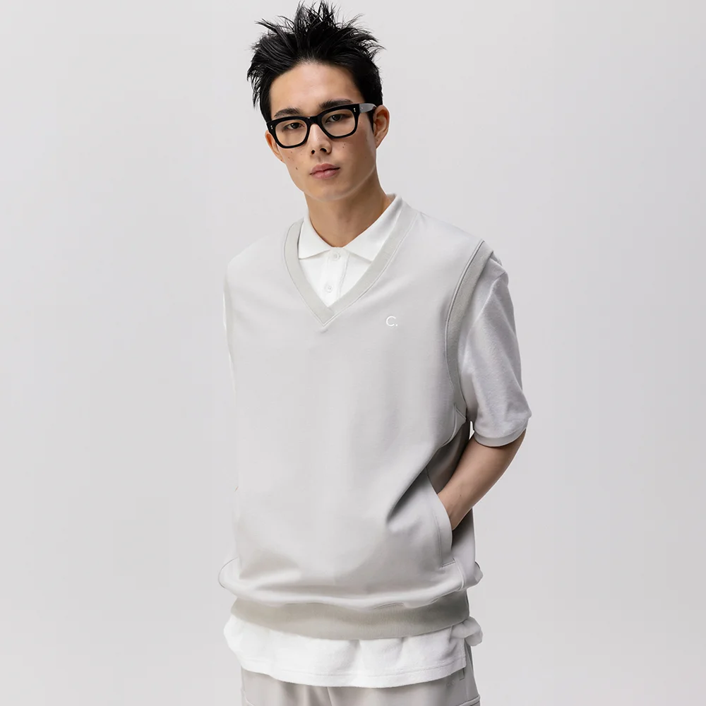 Sporty Vest_Men (Light Grey)