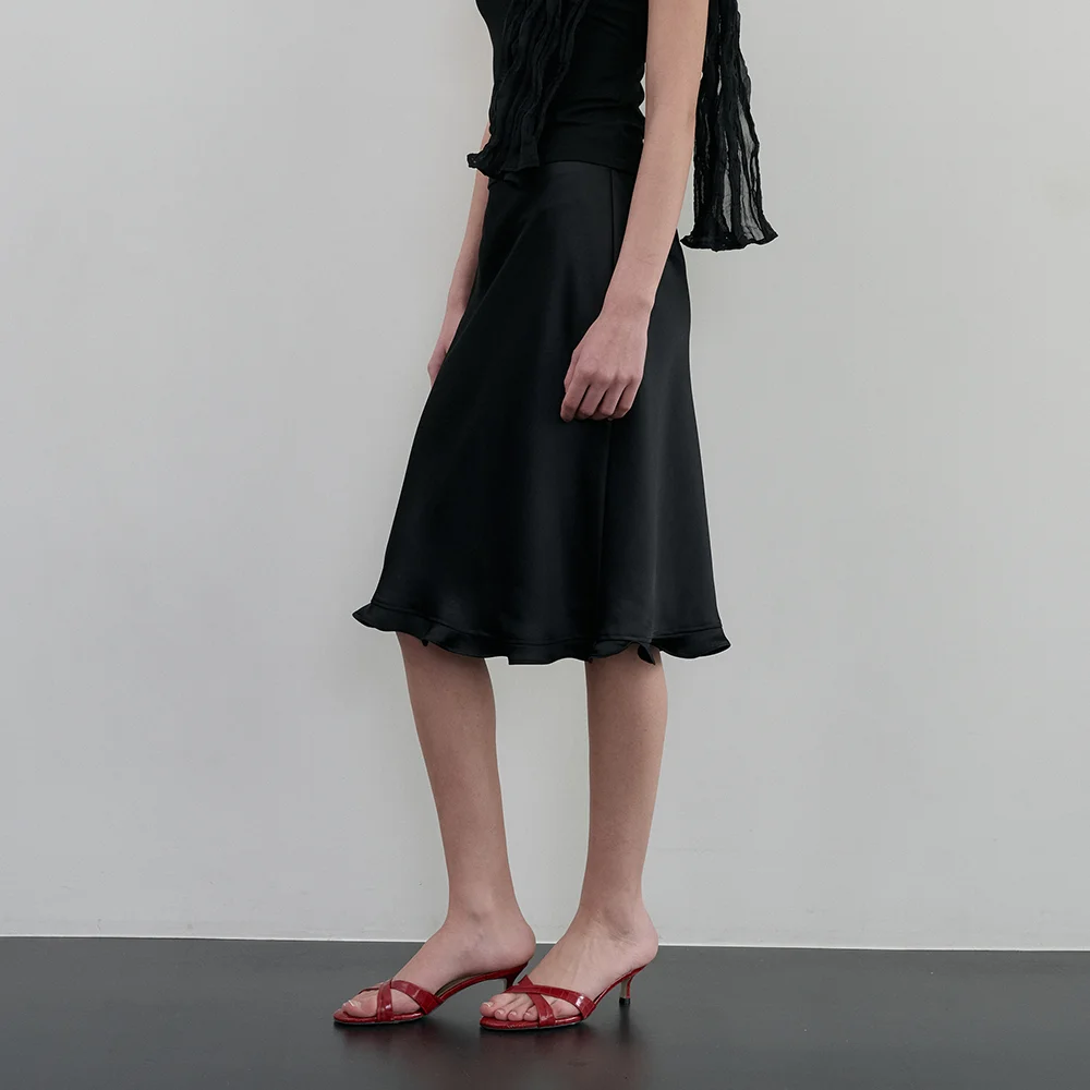 Casey Ruffle Skirt_Black