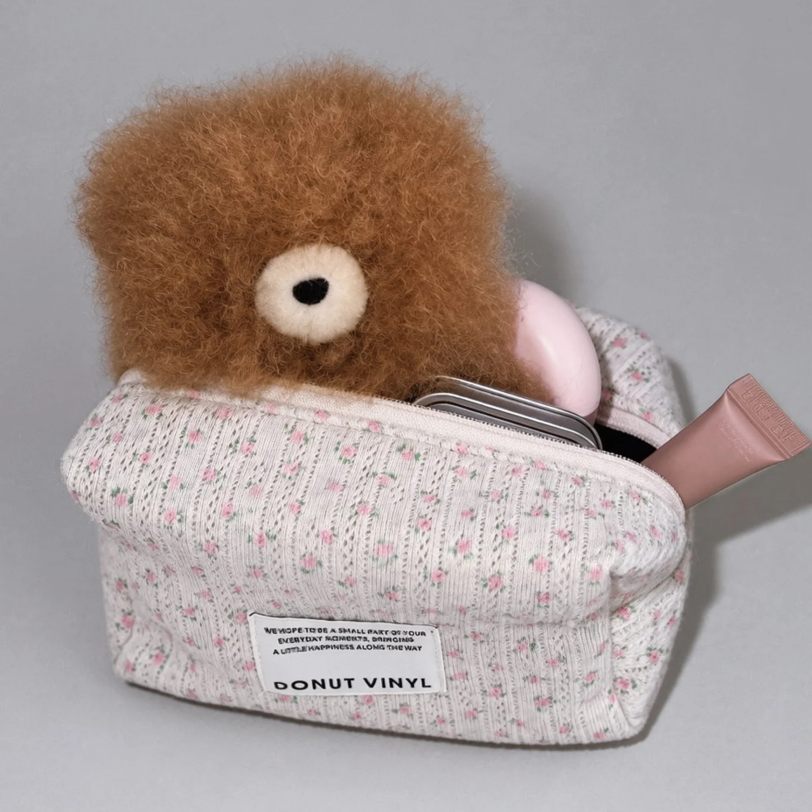 floral pointelle cube pouch (4colors)