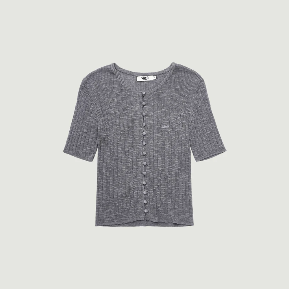 GABY H/S KNIT (GRAY)