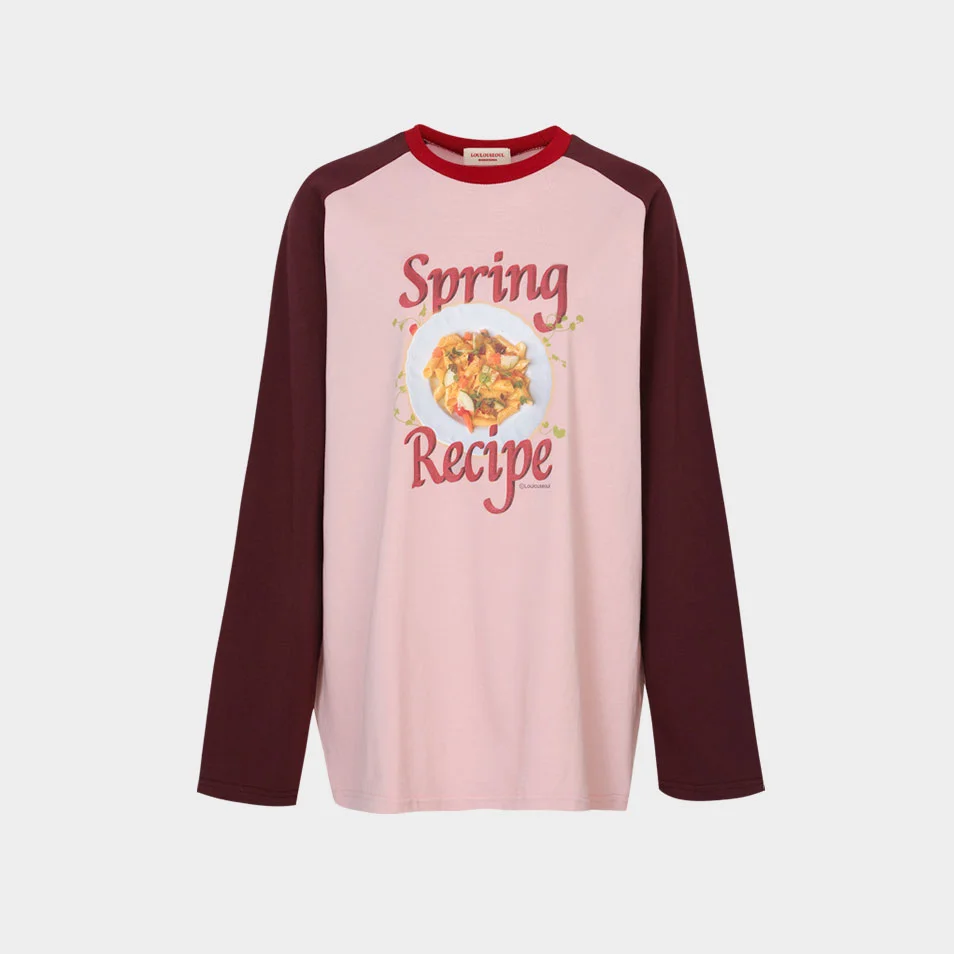 Spring Recipe T-Shirt (Pasta ver. - Pink)