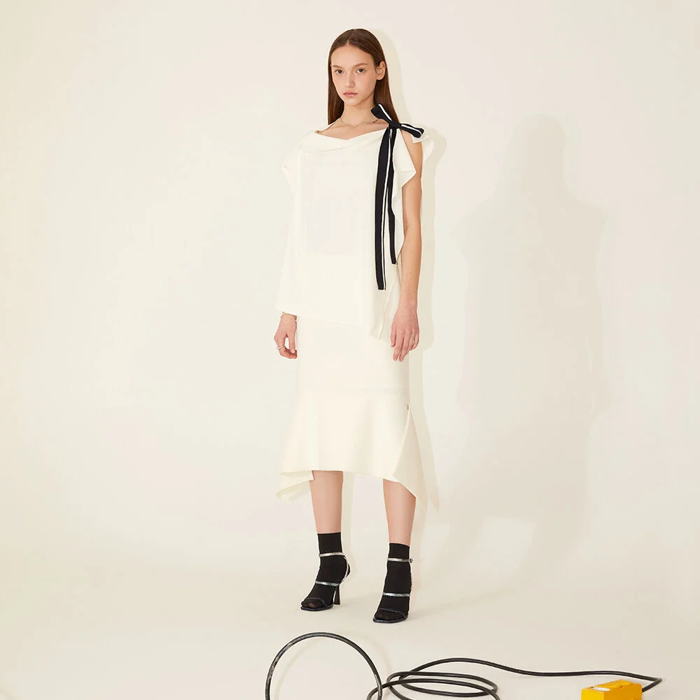 Flare Skirt_Ivory