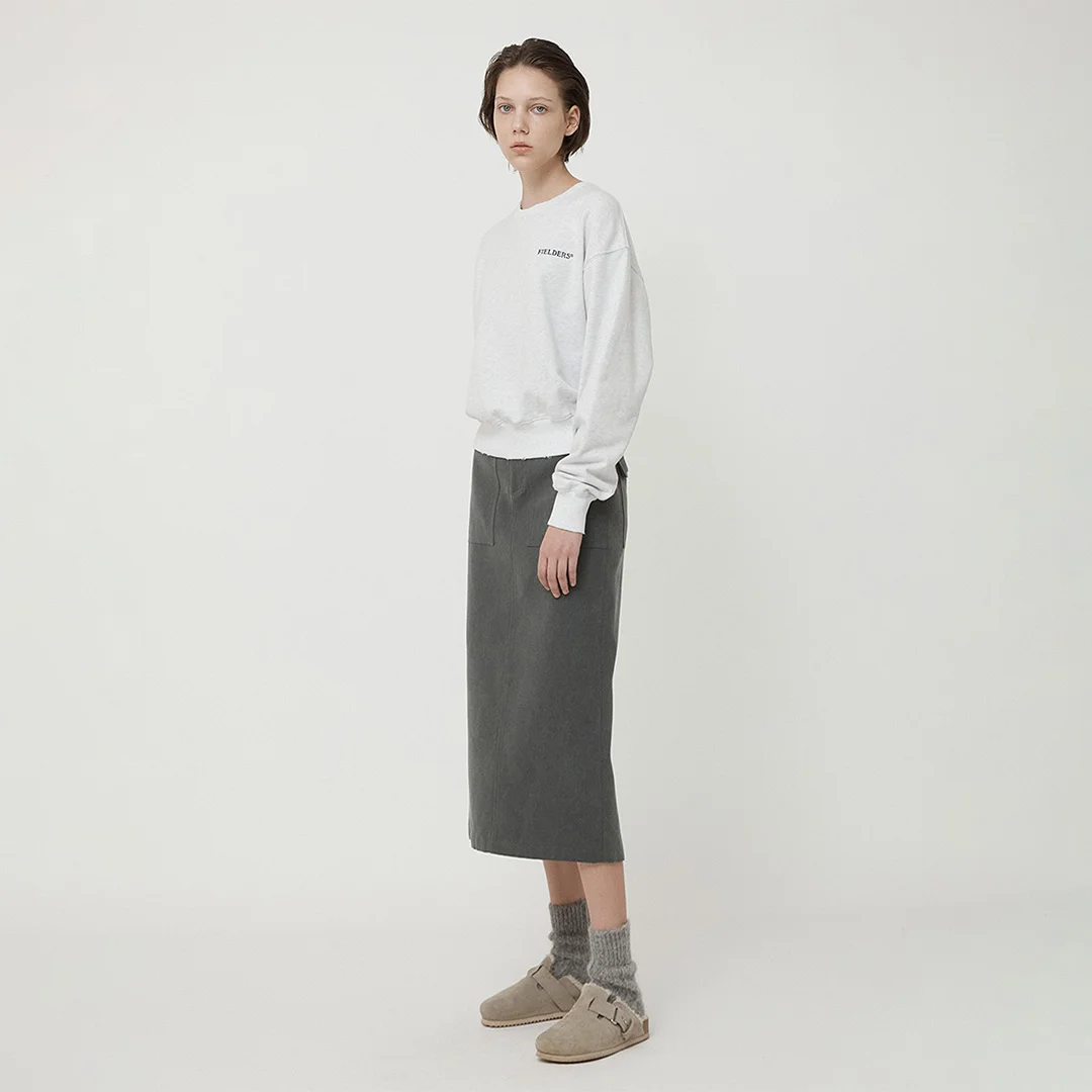 WOMAN PIGMENT VINTAGE SKIRT DEEP KHAKI
