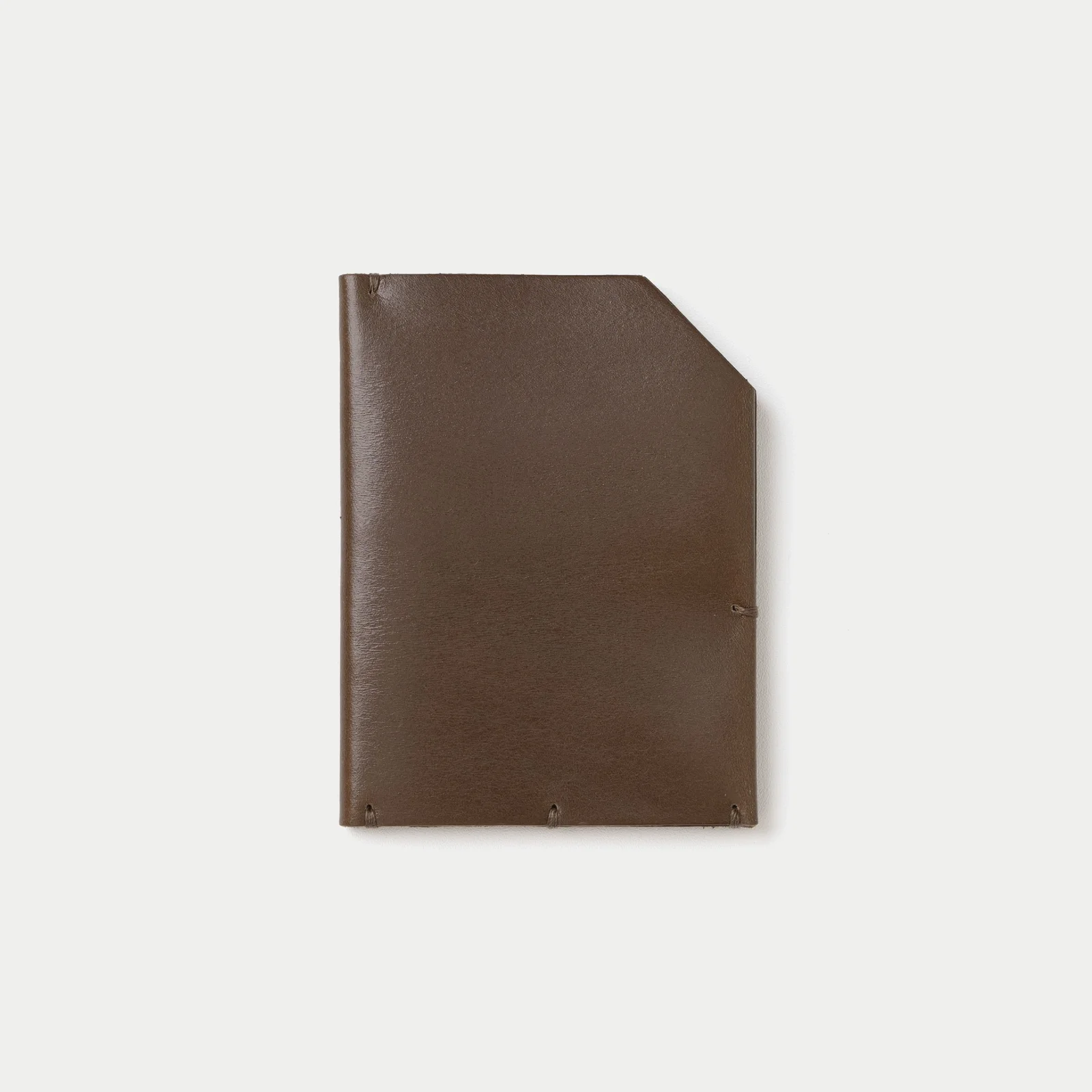 Permanent leather wallet (brown)