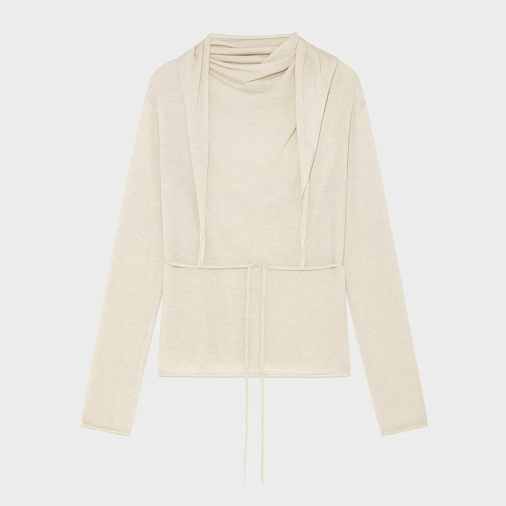 Scarf Pullover Ivory