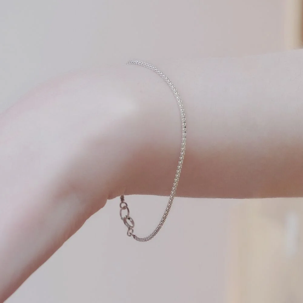 Cindy cutting silver chain Bracelet Cyndi 裁切 鏈條 銀色 925 層次 手鏈