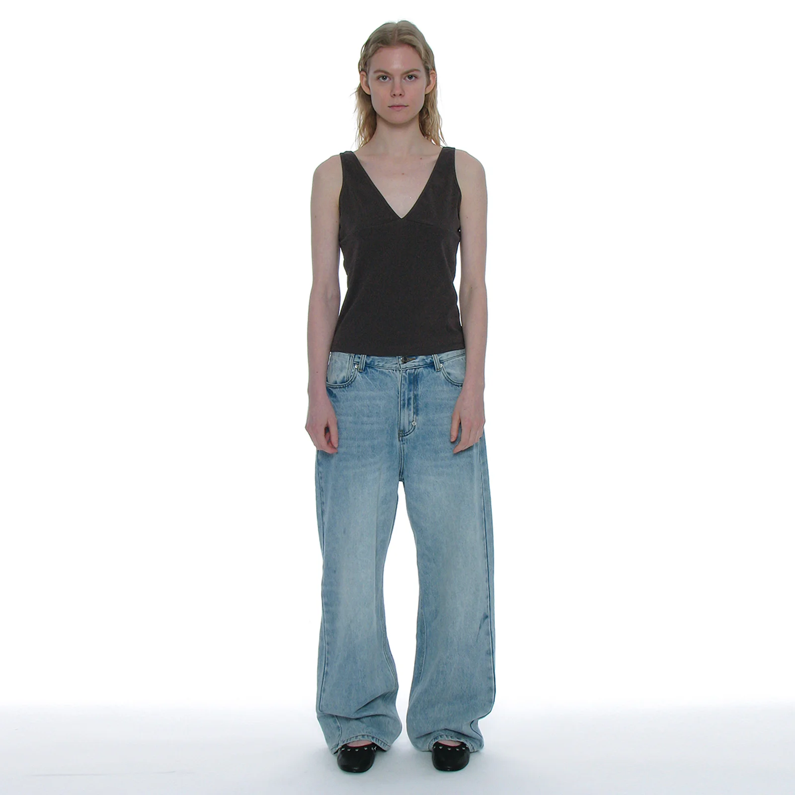 LOWRISE WASHED WIDE LEG JEANS_LIGHT BLUE