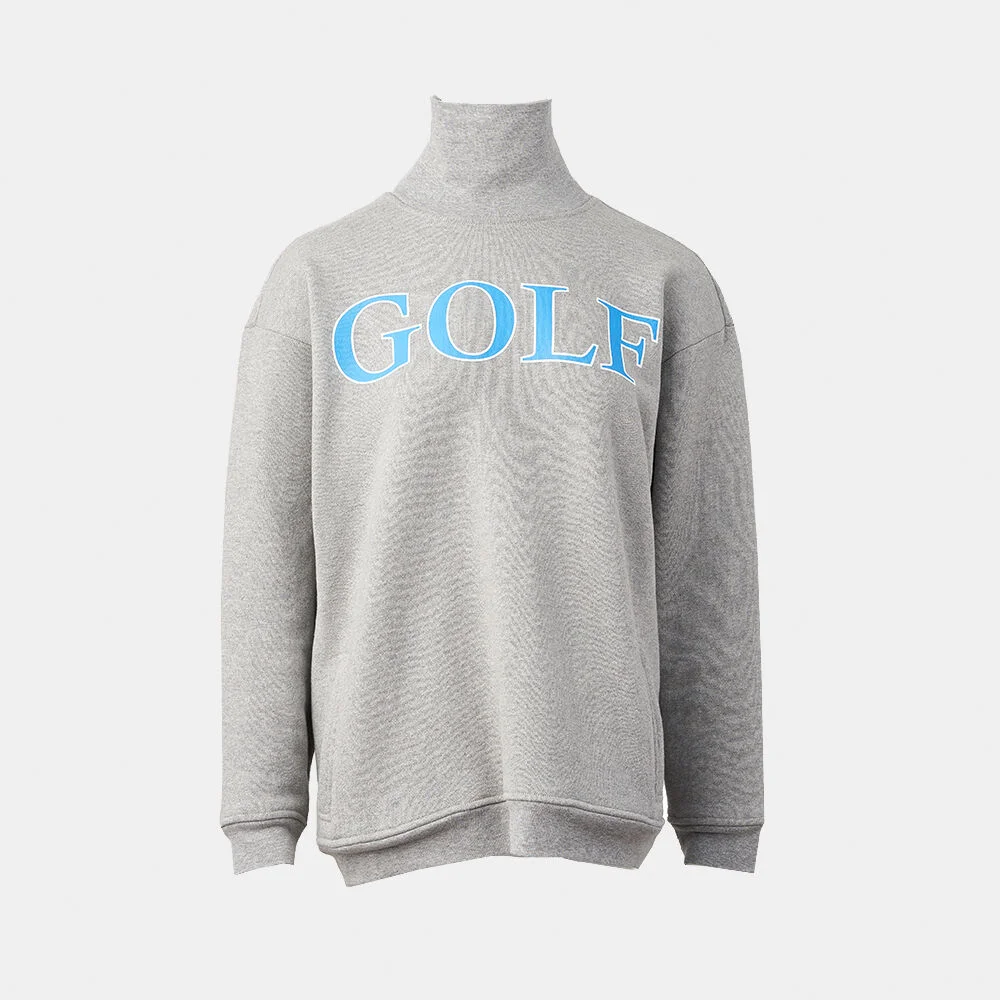 Golf Turtleneck Sweatshirt_grey